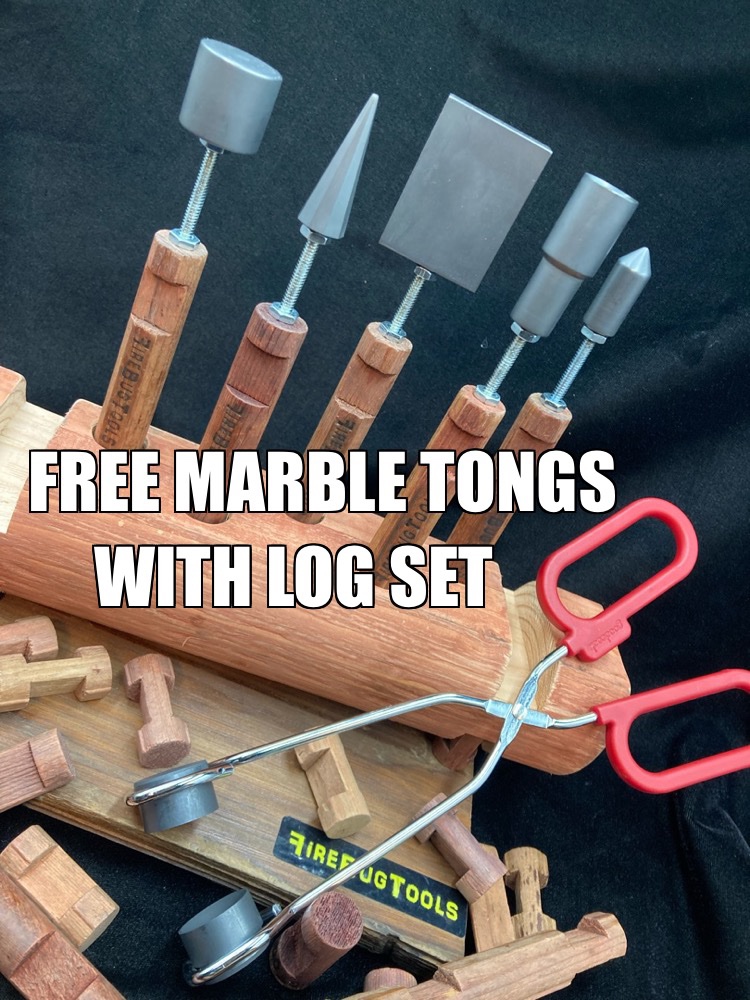 5 piece Lincoln log lampworking tool kit